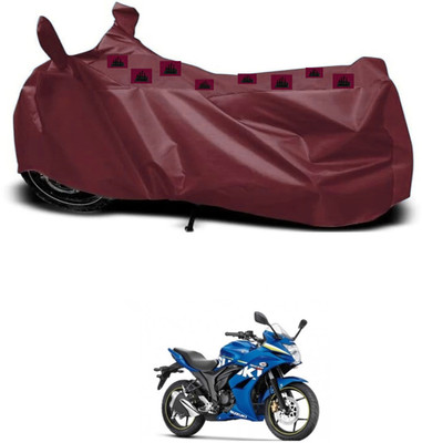 ZEDTEEK Waterproof Two Wheeler Cover for Suzuki(Gixxer SF, Maroon)