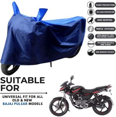 MADAFIYA Two Wheeler Cover for Bajaj(Pulsar 135 LS DTS-i, Blue, Blue)