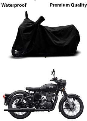 EGAL Waterproof Two Wheeler Cover for Royal Enfield(Classic Stealth Black BS6, Black)