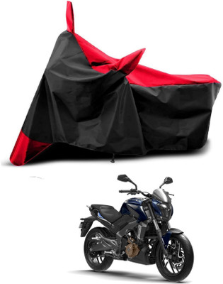 KEDIT Two Wheeler Cover for Bajaj(Dominar 400, Red, Black)