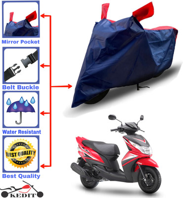 KEDIT Two Wheeler Cover for Yamaha(Ray ZR, Red, Blue)