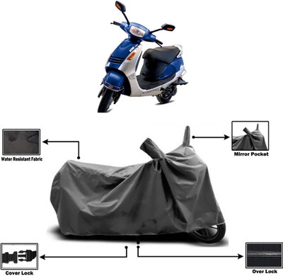 Amexride Two Wheeler Cover for Kinetic(Nova, Grey)