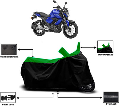 Amexride Two Wheeler Cover for Yamaha(FZ FI BS6, Green)
