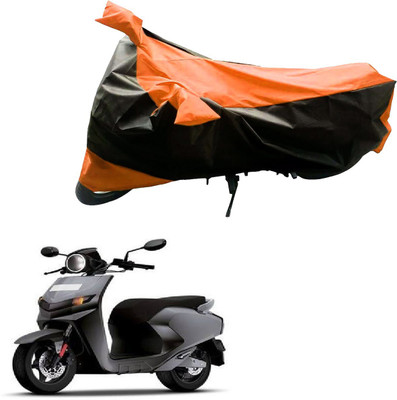Mdstar Waterproof Two Wheeler Cover for Universal For Bike(Black, Orange)