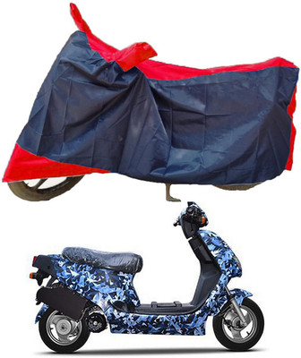 Mdstar Waterproof Two Wheeler Cover for Hero(Electric AXLHE-20, Red, Blue)