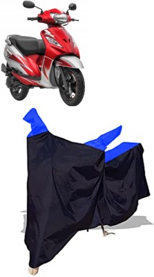 Amexride Two Wheeler Cover for TVS(Wego, Black, Blue)