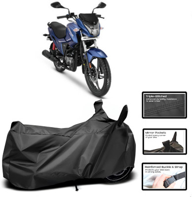 WMIZEXA Two Wheeler Cover for Hero(New Glamour BS6, Black)