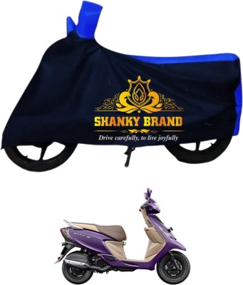 ShankyBrand Two Wheeler Cover for TVS, Universal For Bike(Scooty Zest BS6, Blue)