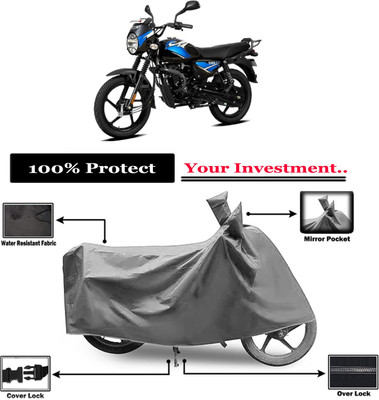 Amexride Two Wheeler Cover for Bajaj(CT110, Grey)