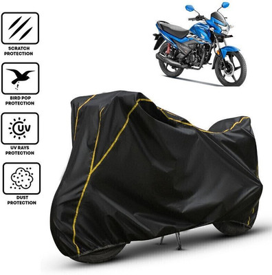 Shiv Kanha Waterproof Two Wheeler Cover for Honda(Livo BS6, Black, Yellow)