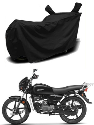 ANTOFY Two Wheeler Cover for Hero(Splendor Plus, Black)