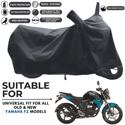 MADAFIYA Two Wheeler Cover for Yamaha(FZ S FI (V 2.0), Black)
