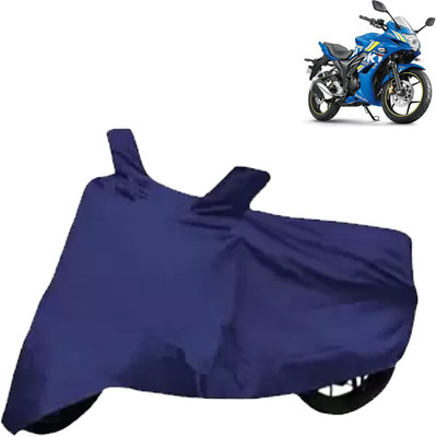 DeepShakshi AUTOMOTIVE Waterproof Two Wheeler Cover for Suzuki(Gixxer SF, Blue)