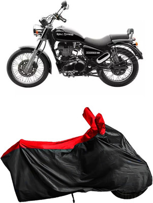 Autofly Waterproof Two Wheeler Cover for Royal Enfield(Thunderbird 350, Red, Black)