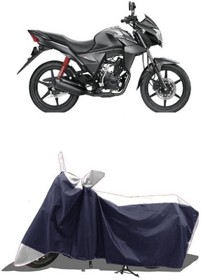 SUGASHRI Waterproof Two Wheeler Cover for Honda(CB Twister, White, Blue)