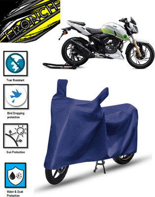 FRONCH Waterproof Two Wheeler Cover for TVS(Apache RTR 180, Blue)