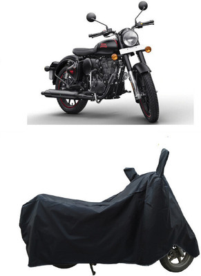 Coxtor Waterproof Two Wheeler Cover for Royal Enfield(350 BS6, Black)