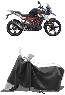 SUGASHRI Waterproof Two Wheeler Cover for BMW(G 310 GS, White, Black)