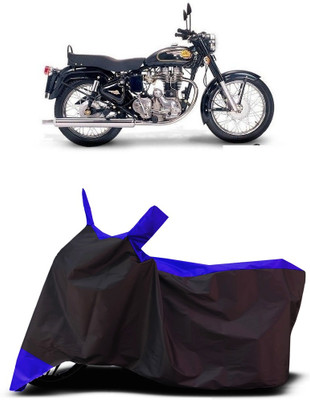 VESMEI Two Wheeler Cover for Royal Enfield(Bullet Electra Twinspark, Blue)