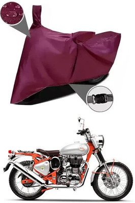 KEDIT Two Wheeler Cover for Royal Enfield(Bullet Trials 350, Maroon)