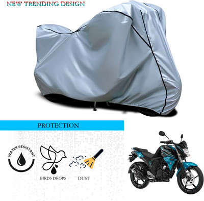 ANTHUB Waterproof Two Wheeler Cover for Yamaha(FZ S FI (V 2.0), Silver)