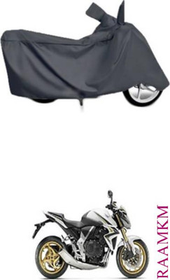 RAAMKM Two Wheeler Cover for Hero, Honda, Bajaj, Ather, TVS, Yamaha(CT 100, Grey)