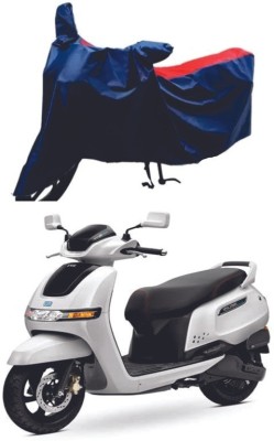 Mdstar Waterproof Two Wheeler Cover for TVS(iQube Electric, Red, Blue)