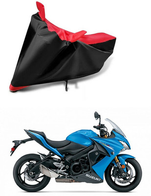 AutoGalaxy Waterproof Two Wheeler Cover for Suzuki(GSX S1000, Red, Black)