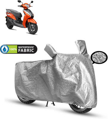 CODOKI Waterproof Two Wheeler Cover for Ampere(Silver)