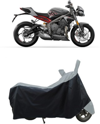 Coxtor Waterproof Two Wheeler Cover for Triumph(Street Triple RS, Grey)