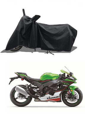 NIRUJI TRADERS Waterproof Two Wheeler Cover for Kawasaki(Ninja ZX 10R BS6, Black)
