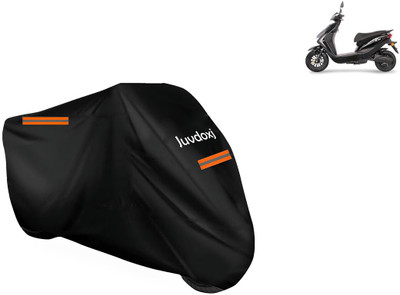 Juvdoxj Waterproof Two Wheeler Cover for Ampere(Reo Elite BS6, Black)