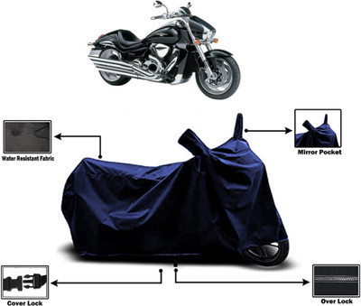 Amexride Two Wheeler Cover for Suzuki(Intruder M1800R, Blue)