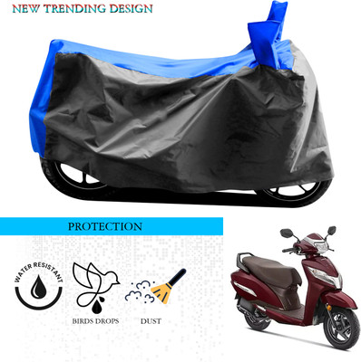 ANTHUB Waterproof Two Wheeler Cover for Honda(Activa 125, Grey, Blue)
