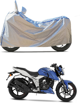 CODOKI Waterproof Two Wheeler Cover for TVS(Apache RTR 160 4V, Silver)