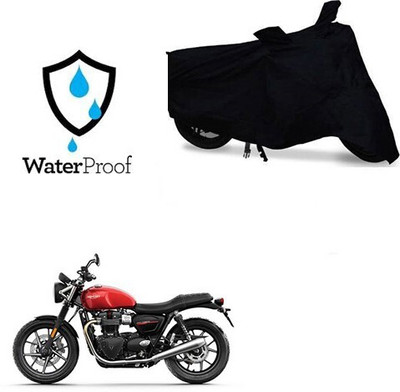 MMSSTAR Waterproof Two Wheeler Cover for Triumph(Twin spark, Black)