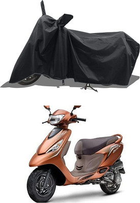 KEDIT Two Wheeler Cover for TVS(Black)