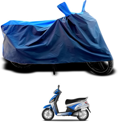CODOKI Waterproof Two Wheeler Cover for Mahindra(Gusto Electric, Black, Blue)