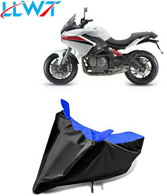 KPIND Waterproof Two Wheeler Cover for Benelli(TNT 600 GT, Black, Blue)