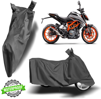 NG Auto Front Waterproof Two Wheeler Cover for KTM(390 Duke, Grey)