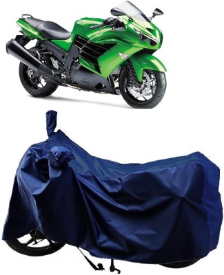 MMSSTAR Waterproof Two Wheeler Cover for Kawasaki(Ninja ZX-14R, Blue)