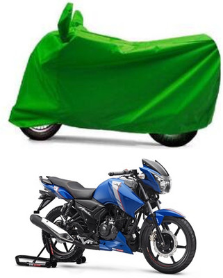Furious3D Two Wheeler Cover for TVS(Apache RTR 160, Green)