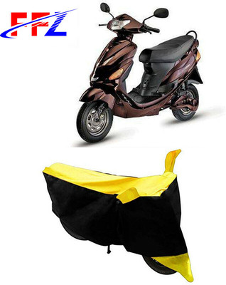 FFZ Waterproof Two Wheeler Cover for Hero(Electric Zippy, Black, Yellow)