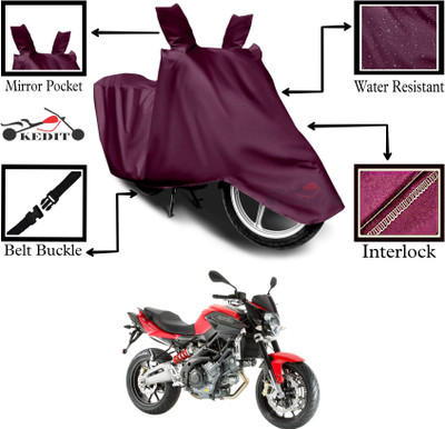 KEDIT Two Wheeler Cover for Aprilia(Shiver 900 BS6, Maroon)