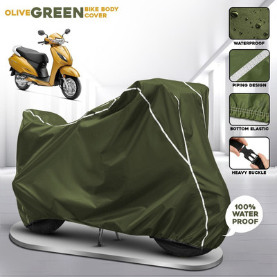 AUTOCAD Waterproof Two Wheeler Cover for Honda(Activa 6G, Green)