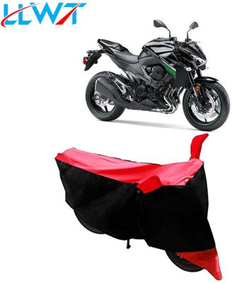 KPIND Waterproof Two Wheeler Cover for Kawasaki(Z800, Black, Red)