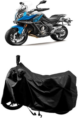 AutoKick Two Wheeler Cover for CFMoto(650 NK BS6, Black)