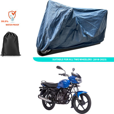 CODOKI Waterproof Two Wheeler Cover for Bajaj(Discover 100 DTS-i, Blue)