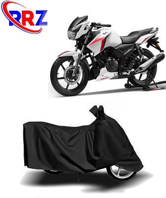 RRZ Waterproof Two Wheeler Cover for TVS(Apache RTR 160, Black)