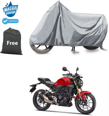 CODOKI Waterproof Two Wheeler Cover for Honda(CB300R, Silver)